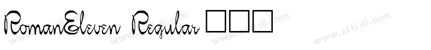 RomanEleven Regular字体转换